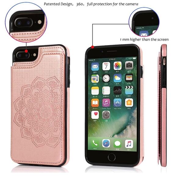 Card Holder Slot Kickstand Phone Cover for iPhone - Picture 4 of 8